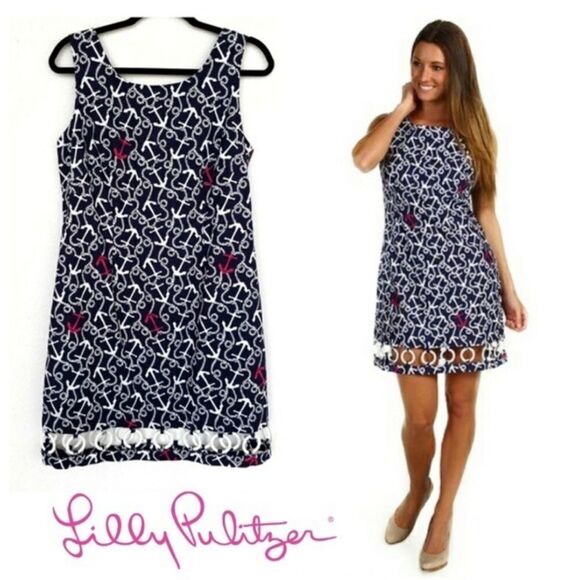 Lily Pulitzer Delia Dress “Ahoy There” Print - Picture 1 of 5